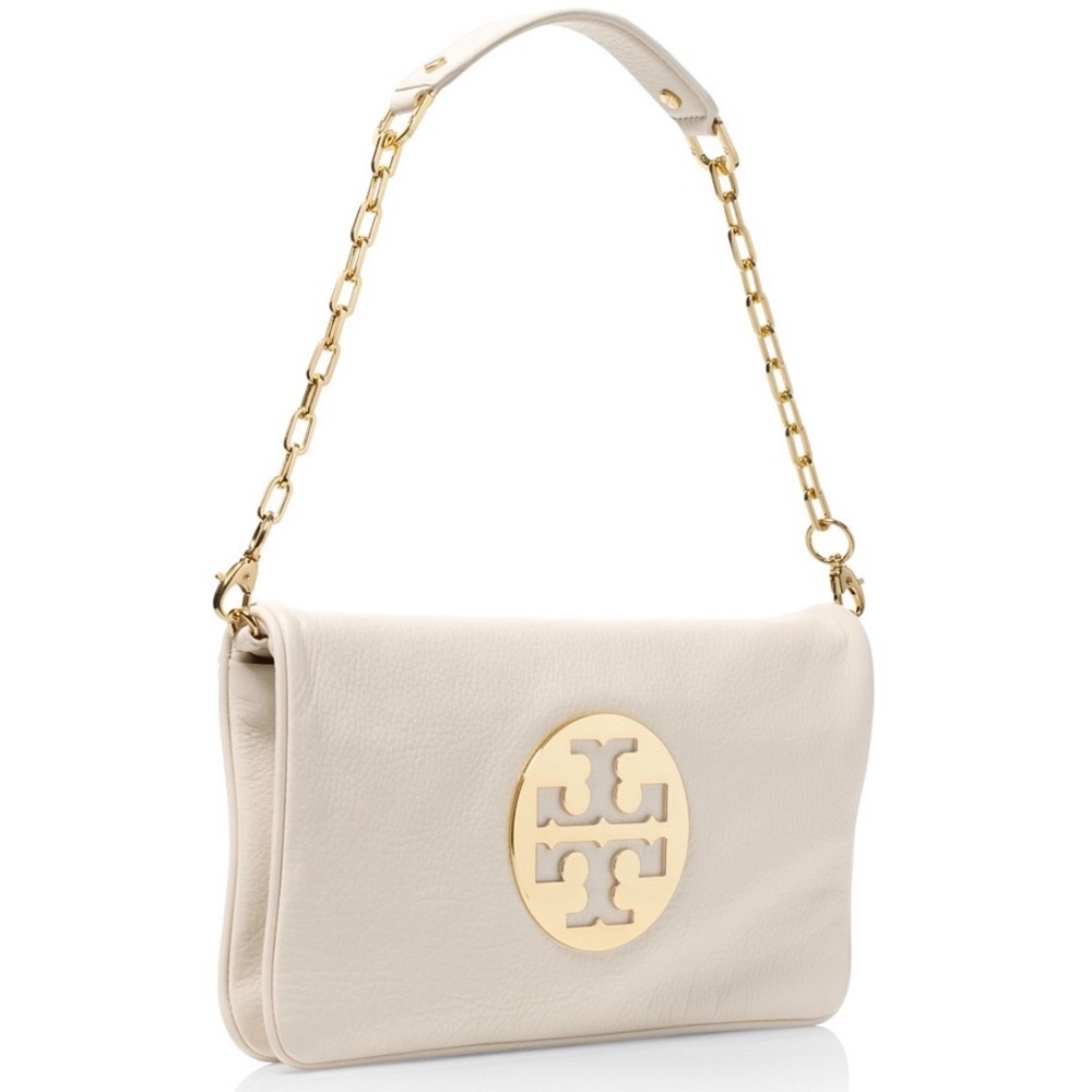 Tory Burch White Reva Clutch